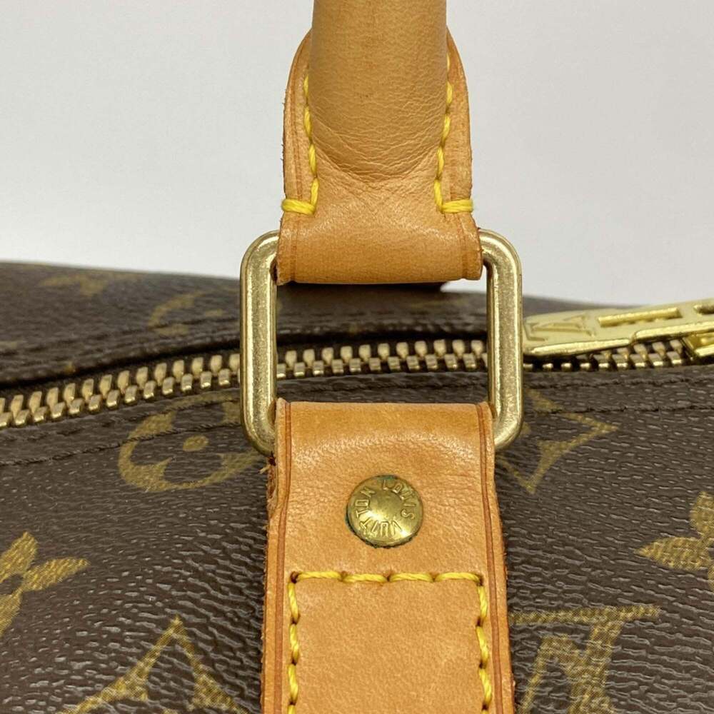LOUIS VUITTON Brown Monogram Keepall 45 Boston Bag - Picture 9 of 13